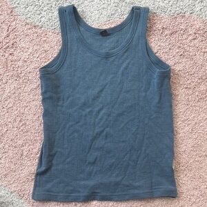 Blue Merino Wool Children’s Tank Top